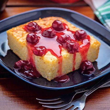 Kávés rizsfelfújt gyümölcshússal - recept
