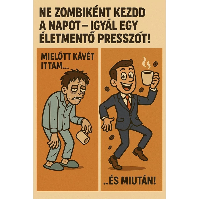 Ne zombiként kezdd a napot – igyál egy életmentő presszót!